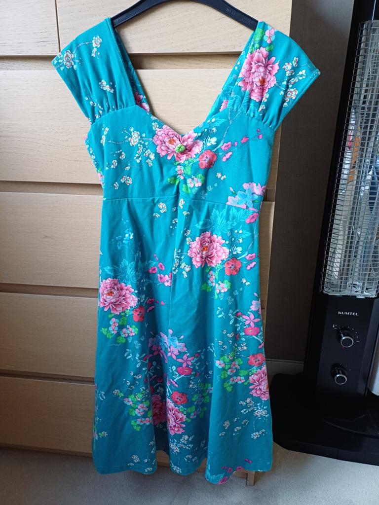 Zomerjurk met bijpassend vestje Lien & Giel, Overige kleuren, Ophalen of Verzenden, Maat 36 (S), Gedragen