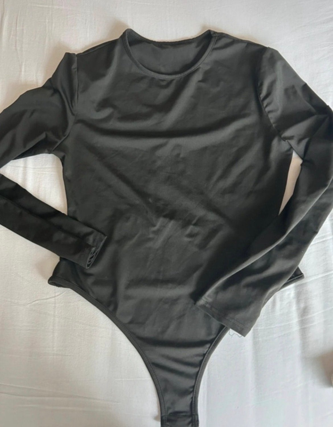 Zwarte Shein Petite L bodysuit met lange mouwen, Kleding | Dames, Zwart, Maat 42/44 (L), Ophalen of Verzenden, Zo goed als nieuw