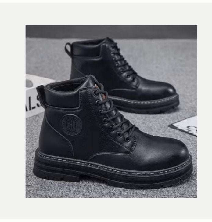 Heren schoenen trendy hoge top laarzen met veters