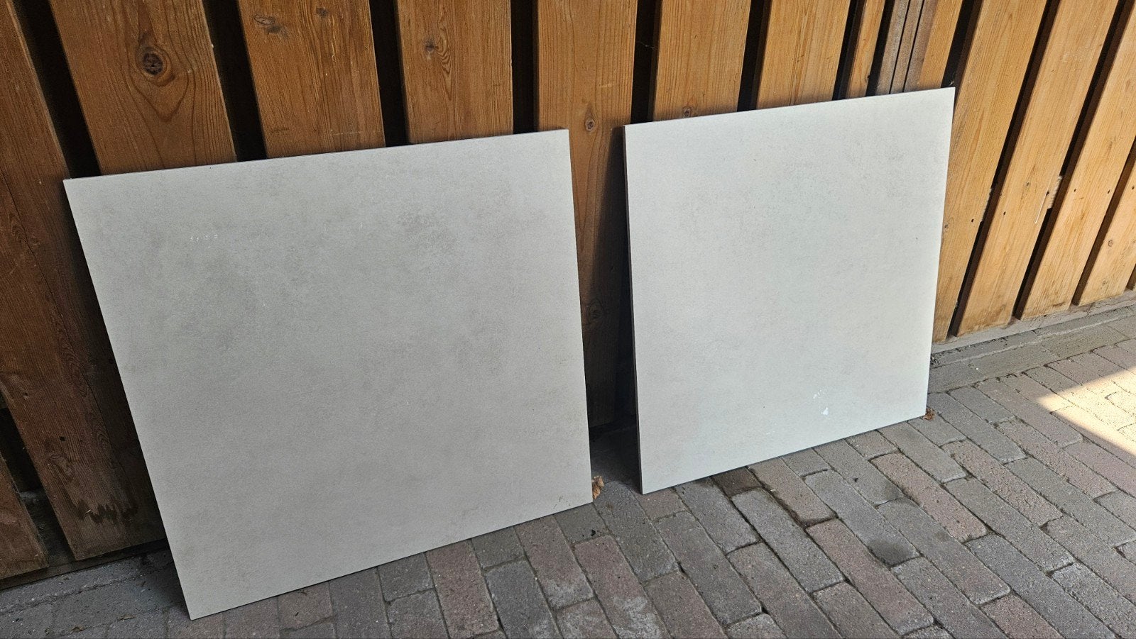 12.24 m2 nieuwe licht beige Geotiles keramische tegels 60x60, Doe-het-zelf en Verbouw, Tegels, 60 cm of meer, Nieuw, Ophalen of Verzenden
