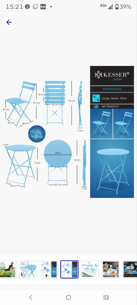 Bistro set, Ophalen of Verzenden