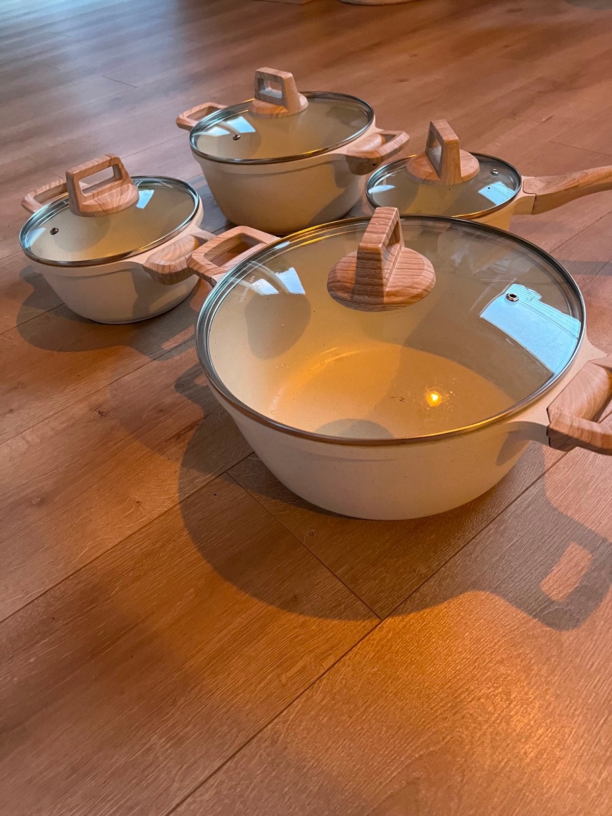 Just Perfecto Pannenset - 4-delig, Overige materialen, Gebruikt, Inductieplaat, Pannenset