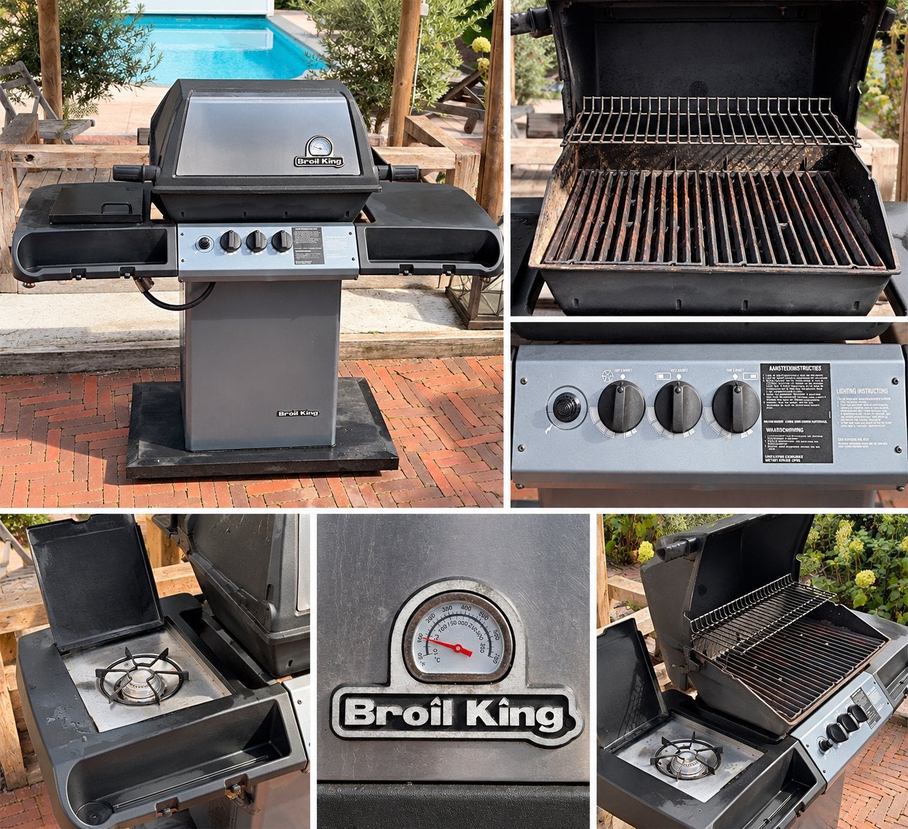 Broil King Gasbarbecue met zijbrander, Ophalen, Gebruikt