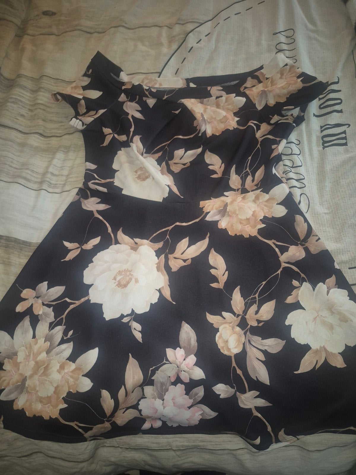Zwart bloemenjurkje van Atmosphere, maat 46, Kleding | Dames, Atmosphere, Zwart, Maat 46/48 (XL) of groter, Ophalen of Verzenden