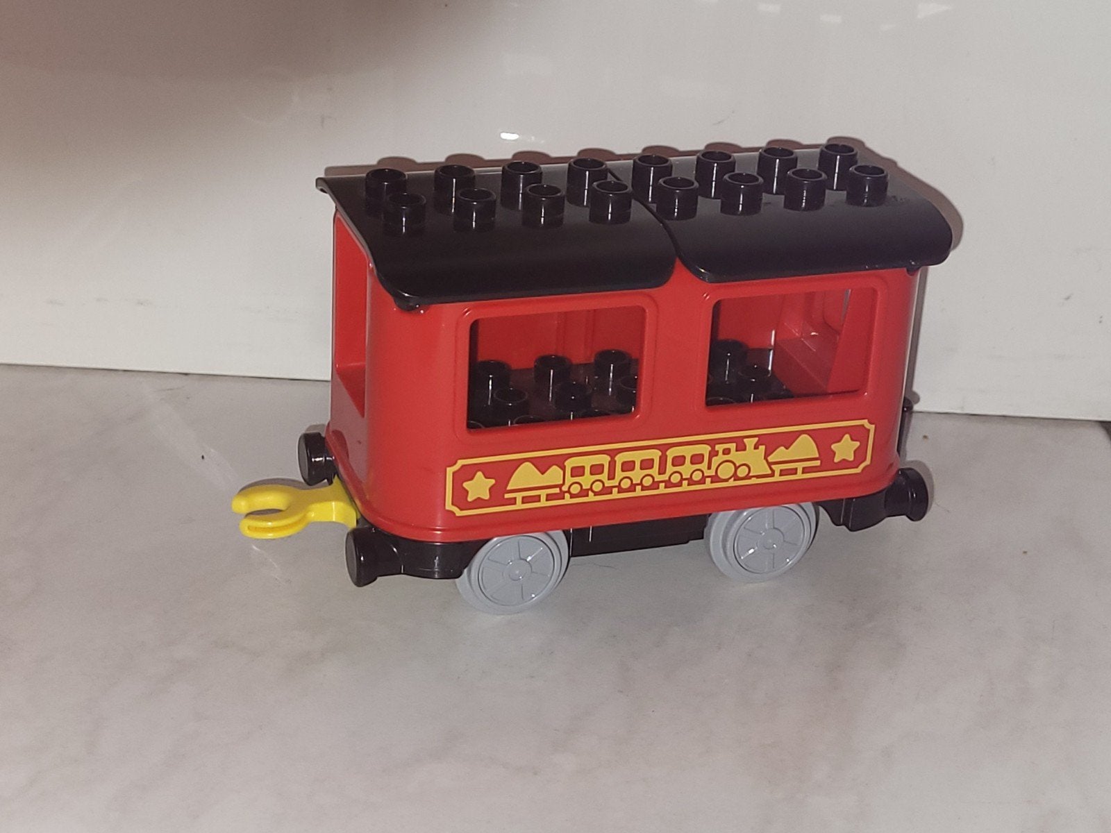 Duplo passagiers wagon voor bij de trein, Gebruikt, Ophalen of Verzenden, Duplo, Duplo