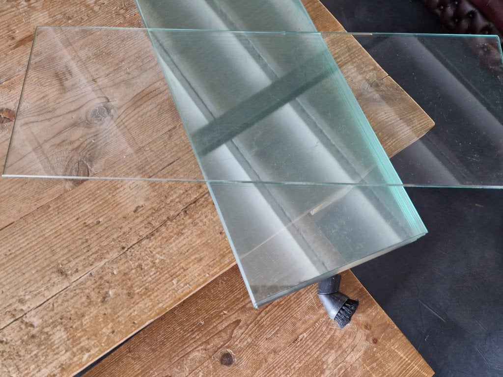 Glasplaatjes, wandschap, planchet glas 19,5x56x5 mm, Ophalen, Zo goed als nieuw, Overige typen