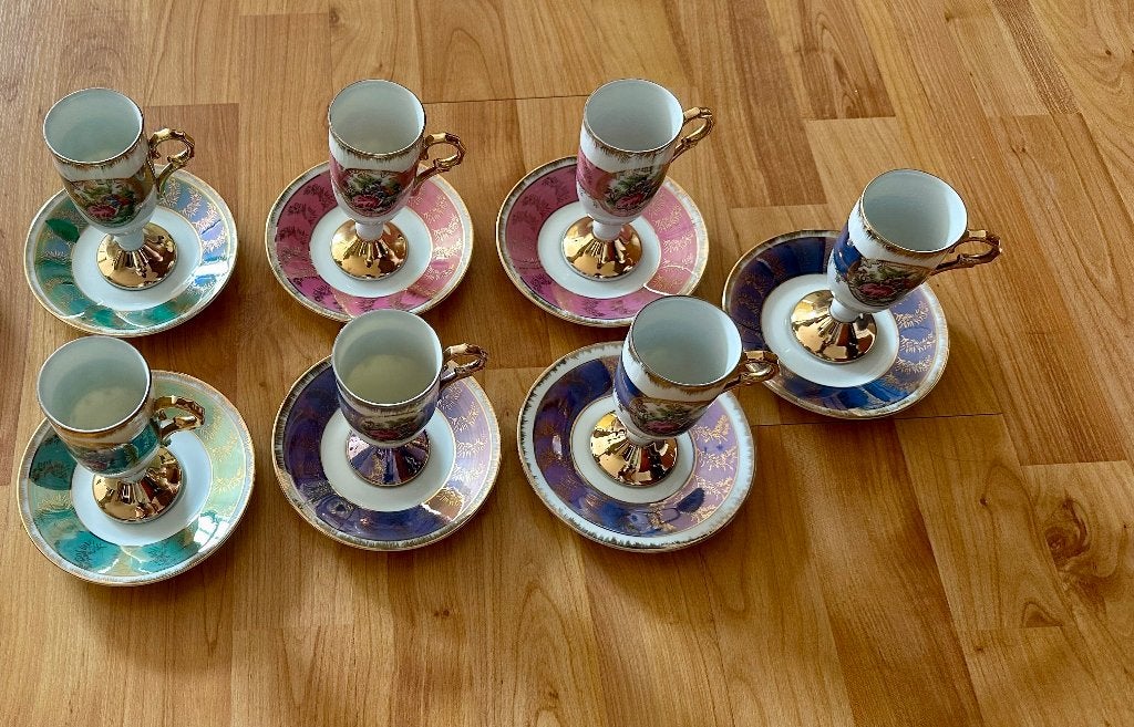 Kopjes en schotels 7x Versailles, Antiek en Kunst, Ophalen of Verzenden