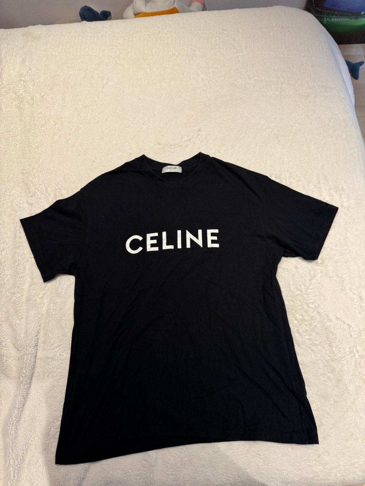 Celine T-shirt Zwart Maat M, Kleding | Heren, Ophalen of Verzenden, Zo goed als nieuw, Maat 48/50 (M), Zwart