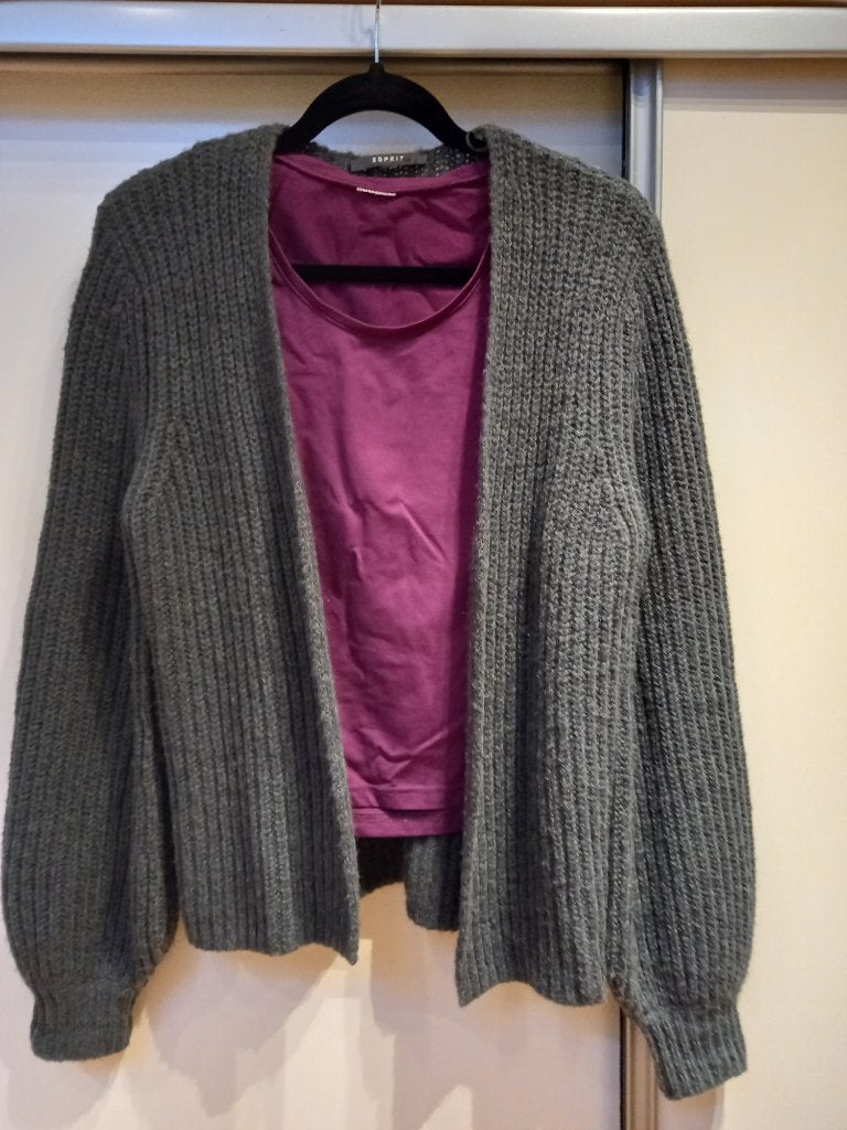 Vest in kleur grijs, Esprit, mt S, Ophalen of Verzenden, Zo goed als nieuw, Maat 36 (S), Grijs