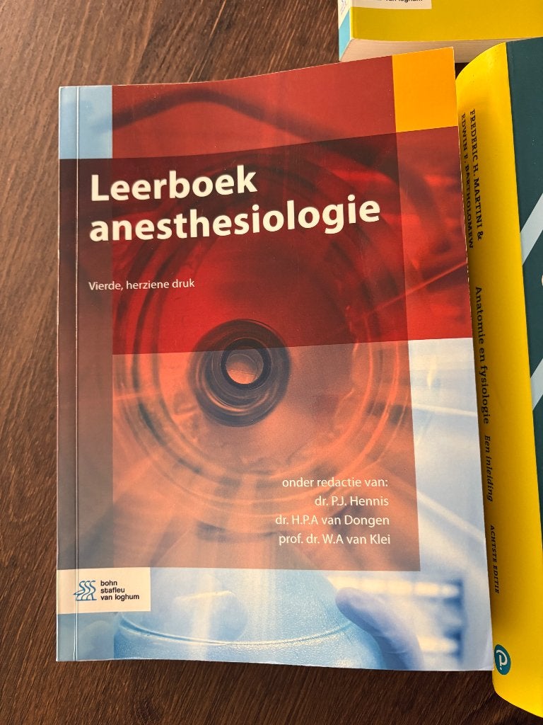 Leerboek Anesthesiologie, Overige vakken, Ophalen of Verzenden, Zo goed als nieuw, Bohn Stafleu van Loghum