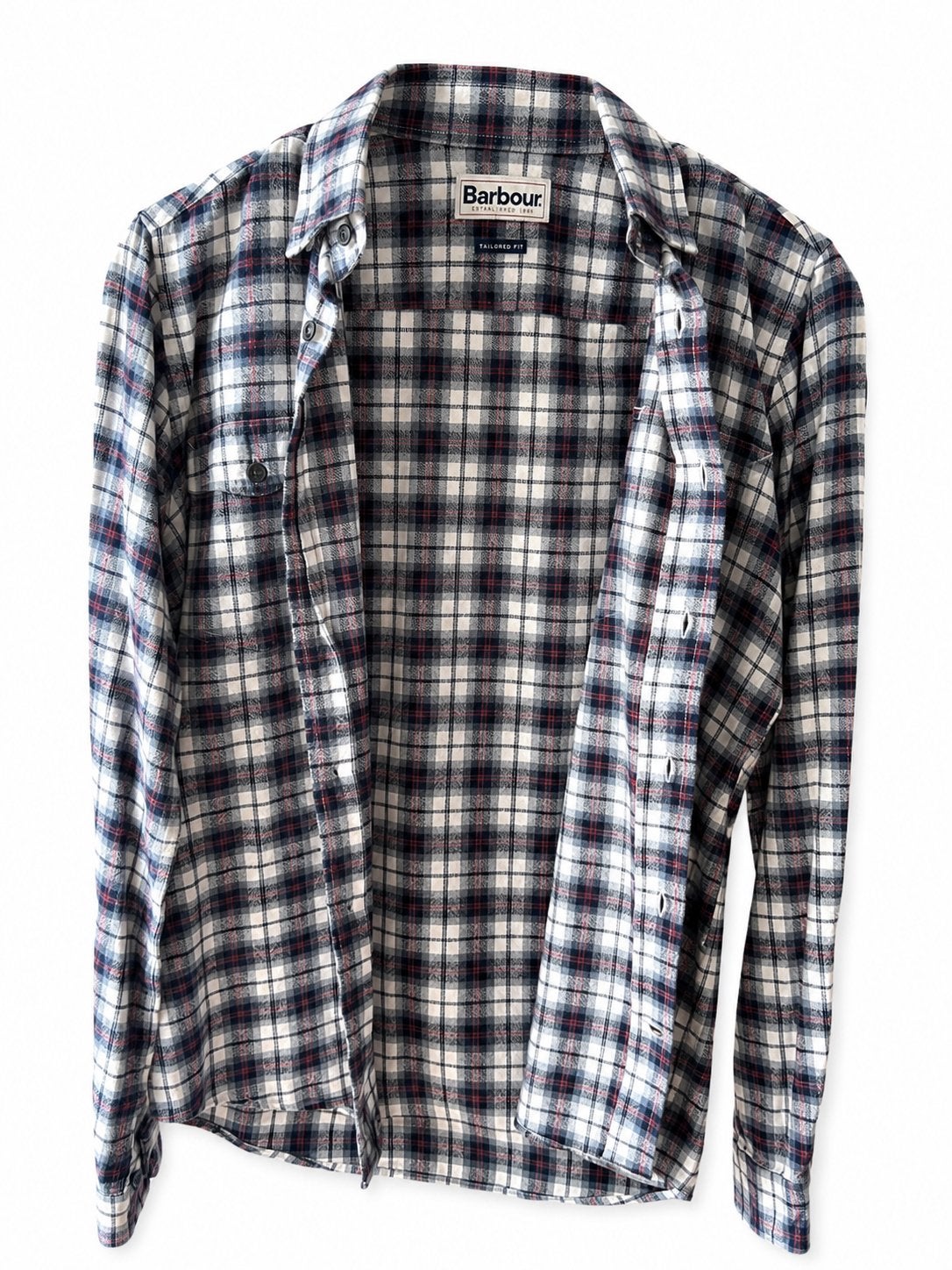 Barbour Whitemall overhemd - Geruit - Maat S, Ophalen of Verzenden, Zo goed als nieuw, Meerkleurig, Halswijdte 38 (S) of kleiner