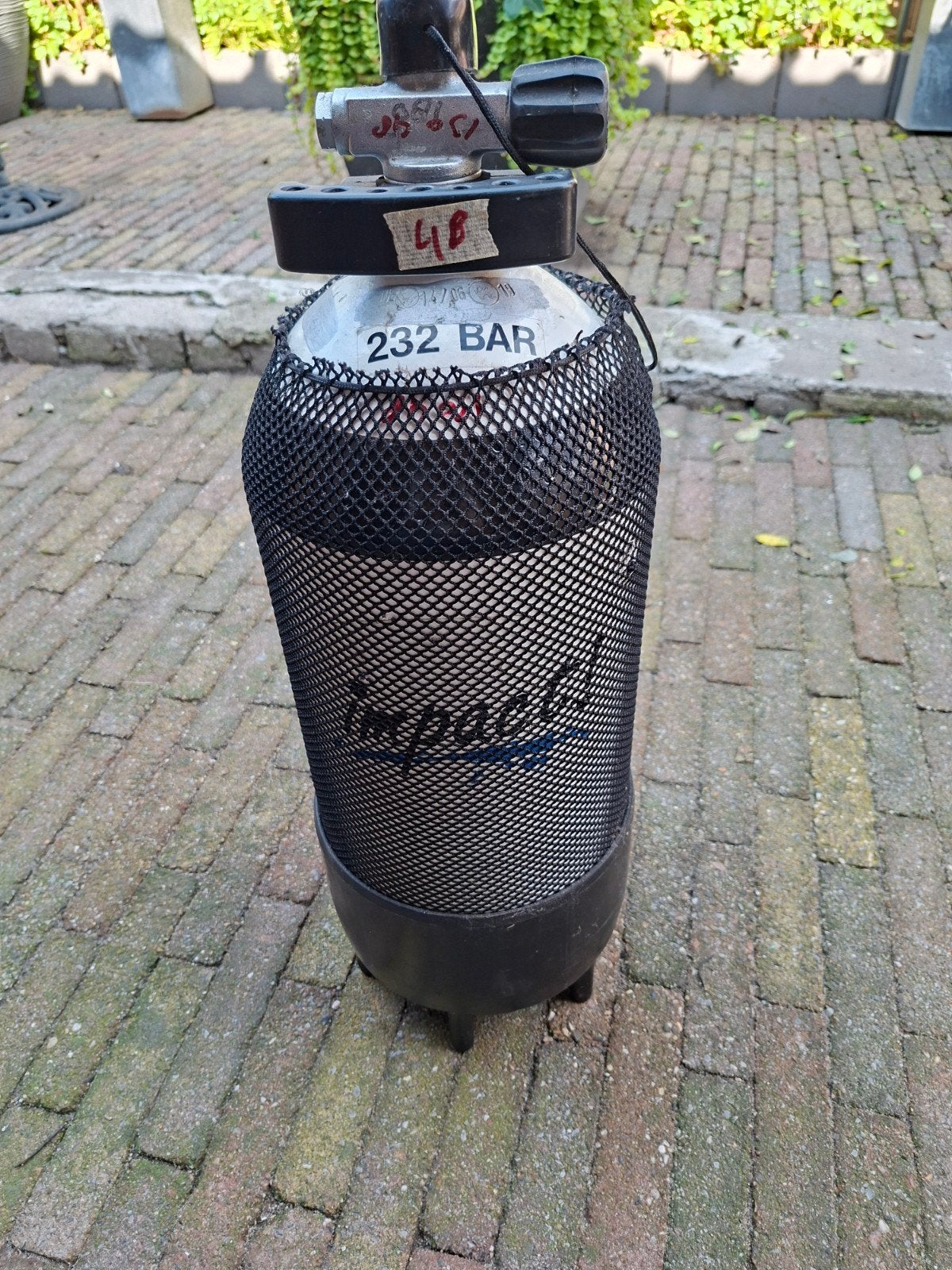 Duikfles 12 liter - Volledig gevuld  (niet gekeurd), Watersport en Boten, Ophalen, Gebruikt, Duikfles