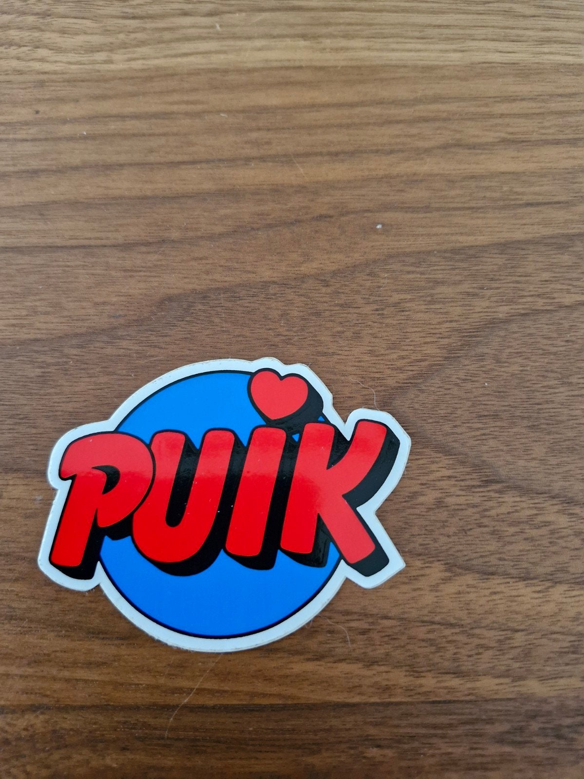 8753 Leuke 'Puik' sticker met hartje, Ophalen of Verzenden, Nieuw, Overige typen