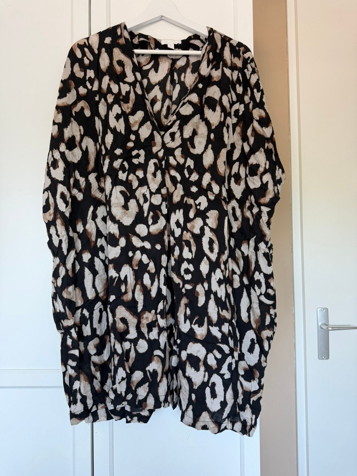 Strandjurkje - Bruin, zwart - h&m - l, Bruin, Maat 42/44 (L), Ophalen of Verzenden, Zo goed als nieuw