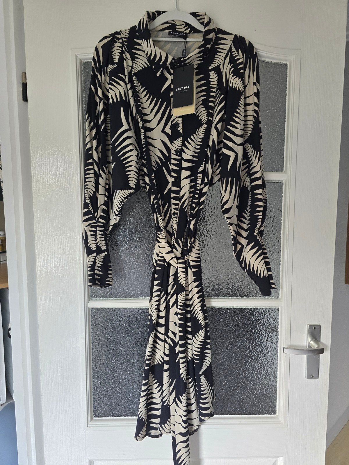 nieuw lady day jurk xxl zwart creme, Kleding | Dames, Zwart, Maat 46/48 (XL) of groter, Nieuw, Ophalen of Verzenden