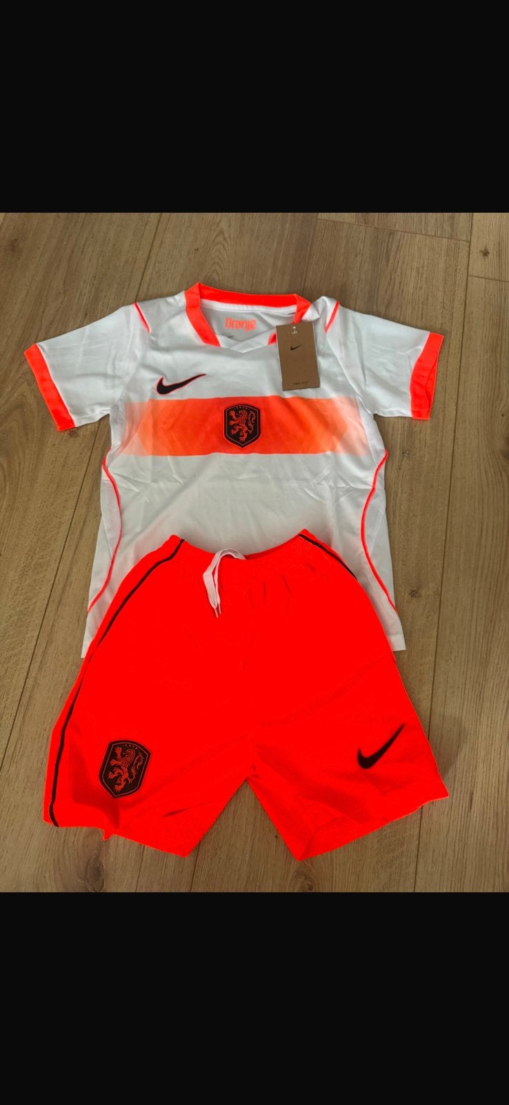 Nederlands Elftal Kinder set, Maat XS of kleiner, Verzenden, Zo goed als nieuw, Shirt