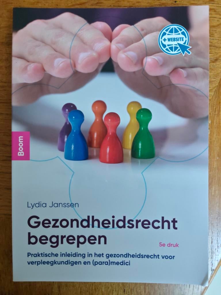 Gezondheidsrecht begrepen - Lydia Janssen (5e druk), Zo goed als nieuw, Lydia Janssen, Gamma, HBO