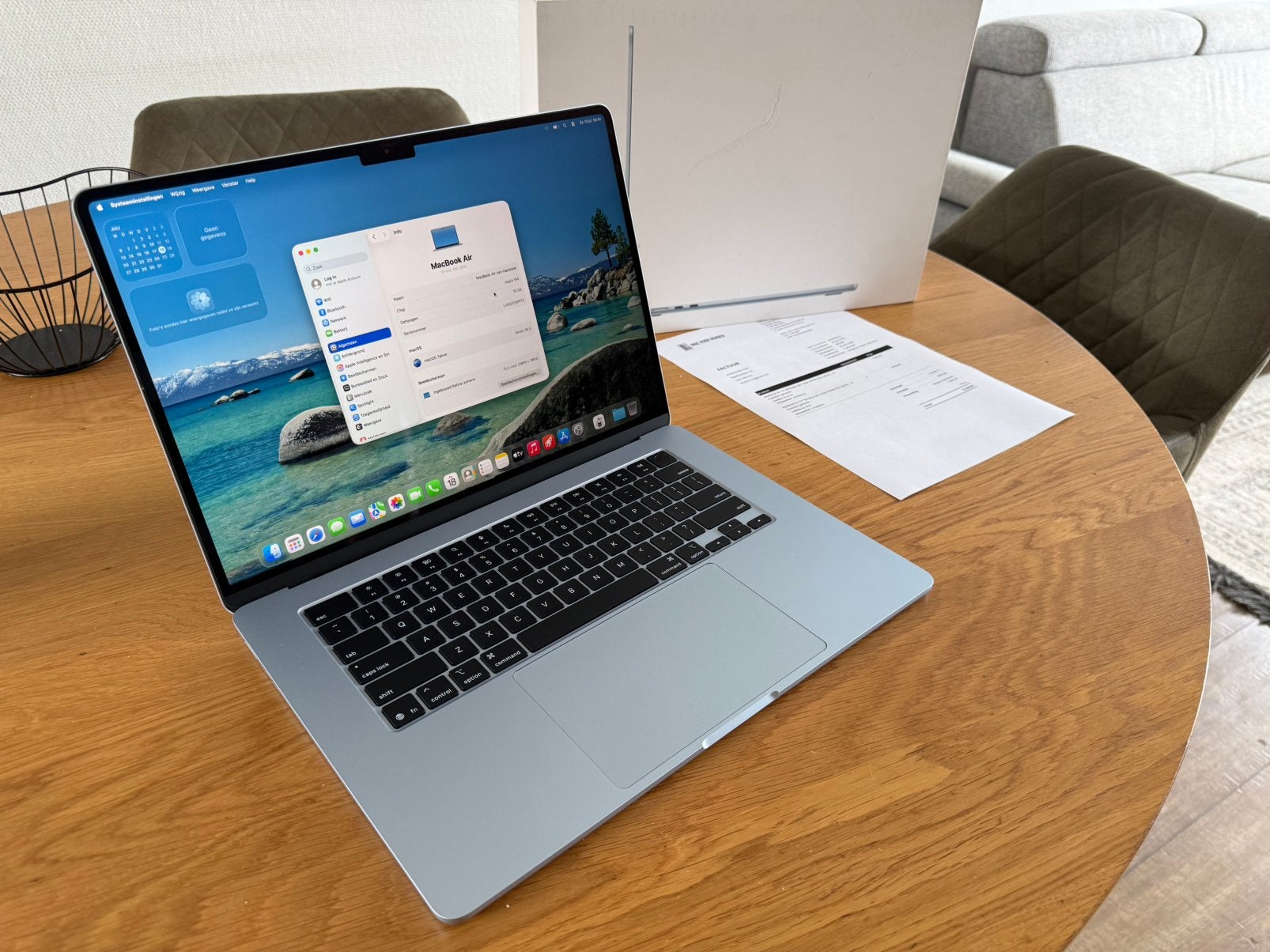 MacBook Air 15"-M4-16GB-256GB- 23 maanden garantie, Computers en Software, Apple Macbooks, Ophalen, 256 GB, Zo goed als nieuw