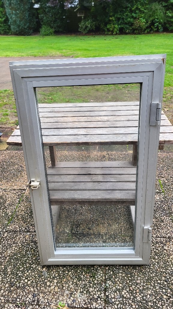 Aluminum draai raam, Ophalen, Gevelraam of Ruit, Gebruikt, Minder dan 80 cm