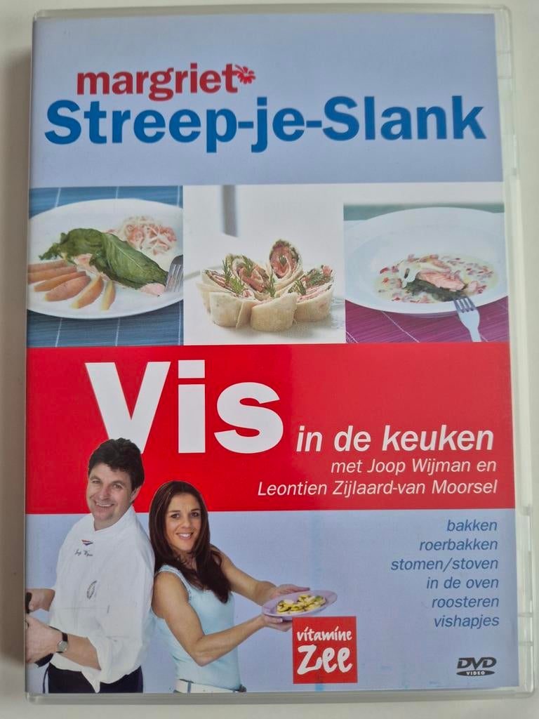 Margriet Streep-je-Slank: Vis in de keuken DVD, Alle leeftijden, Ophalen of Verzenden, Zo goed als nieuw