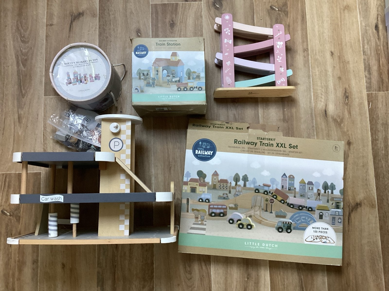 Groot Little Dutch houten speelgoed pakket, Ophalen of Verzenden, Gebruikt, Overige typen