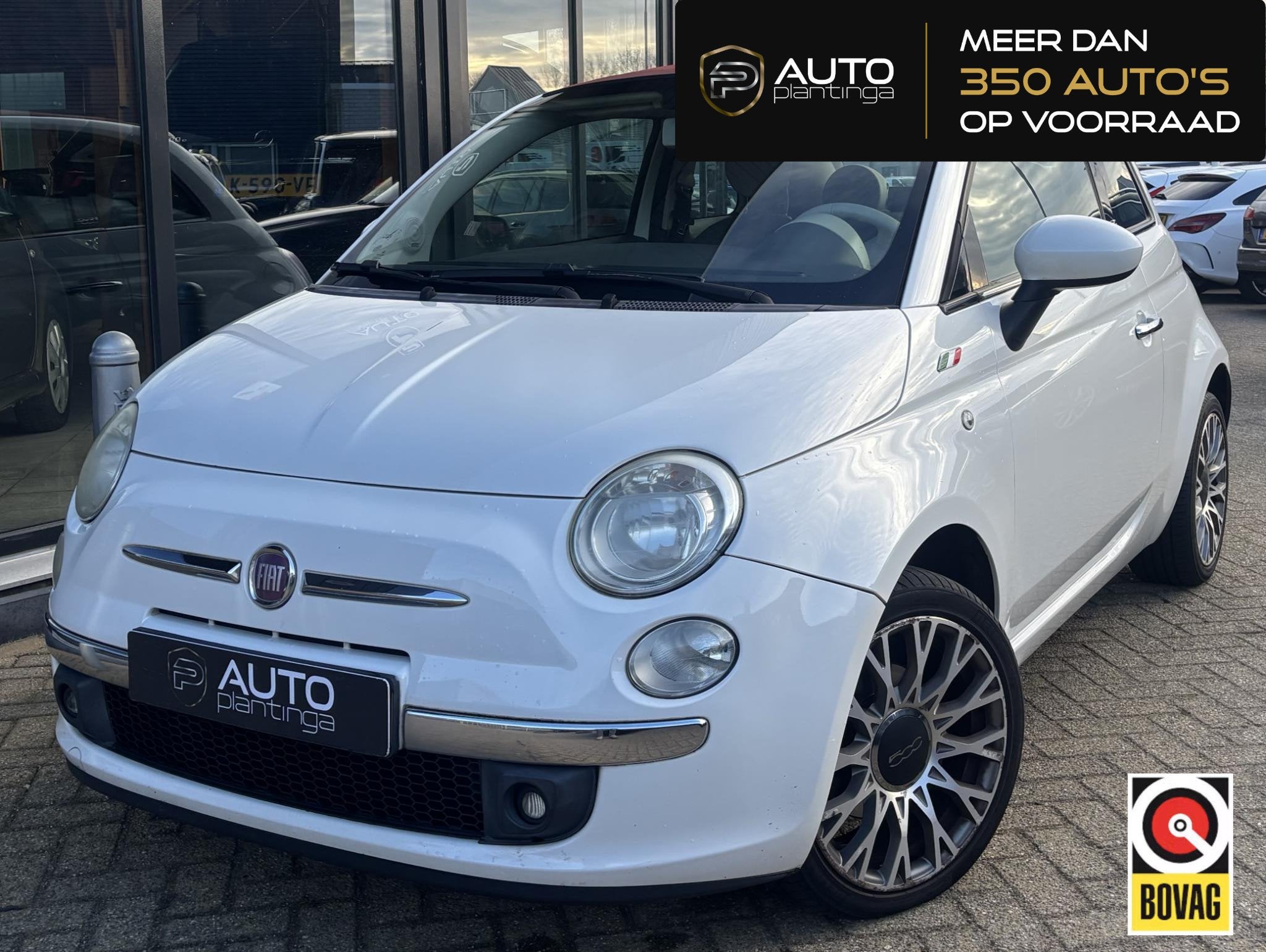 Fiat 500 C 1.4 Lounge 101PK | Cabrio | Parkeersensoren | Air, Auto's, Euro 5, Gebruikt, 31 €/maand, 4 cilinders