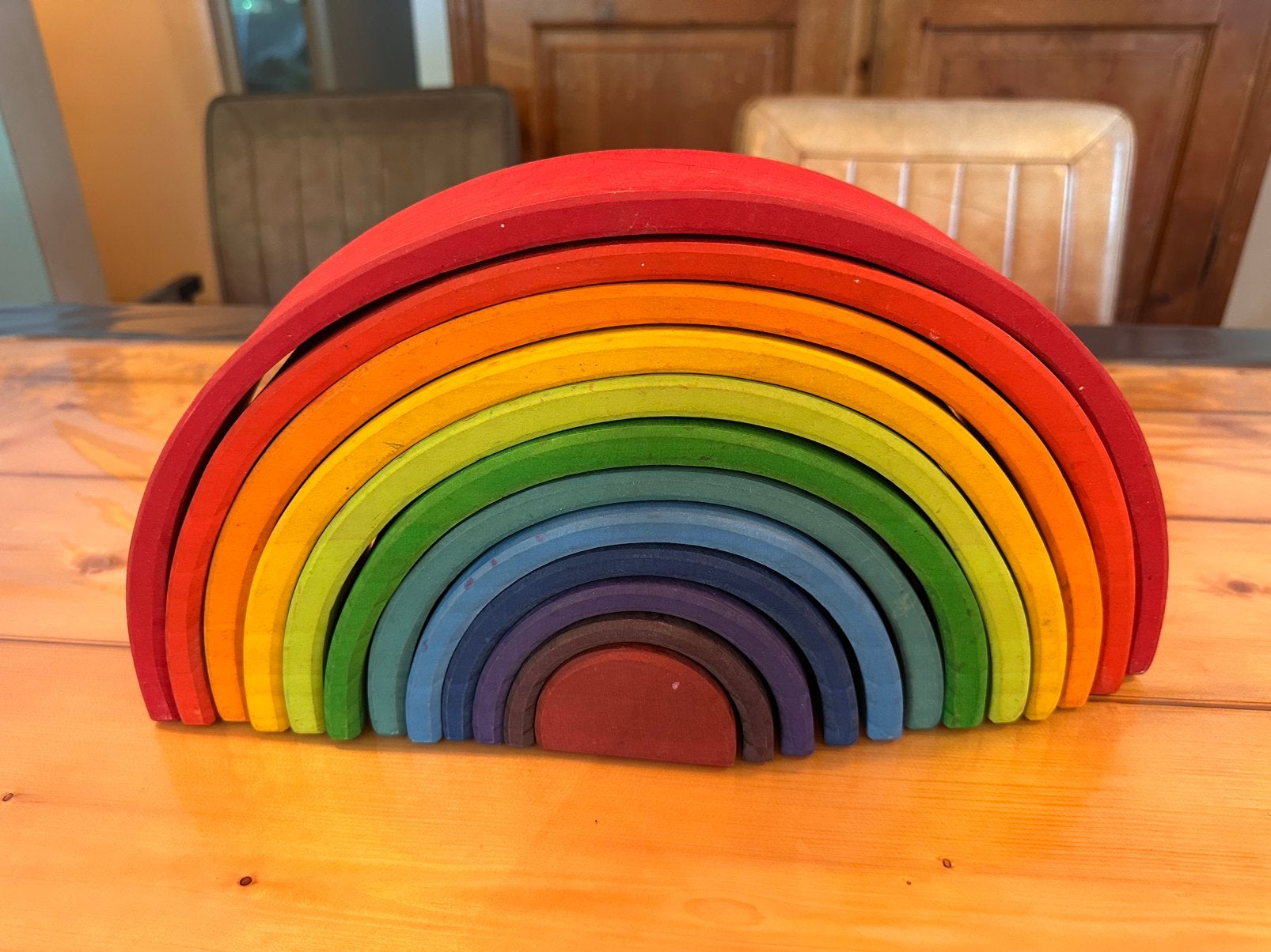 Grimm’s regenboog, Kinderen en Baby's, Speelgoed | Houten speelgoed, Ophalen of Verzenden, Gebruikt, Overige typen
