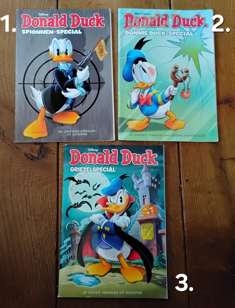 Donald Duck: Griezelspecial, Spionnen-special, Donnie Duck-s, Meerdere stripboeken, Ophalen of Verzenden, Gelezen