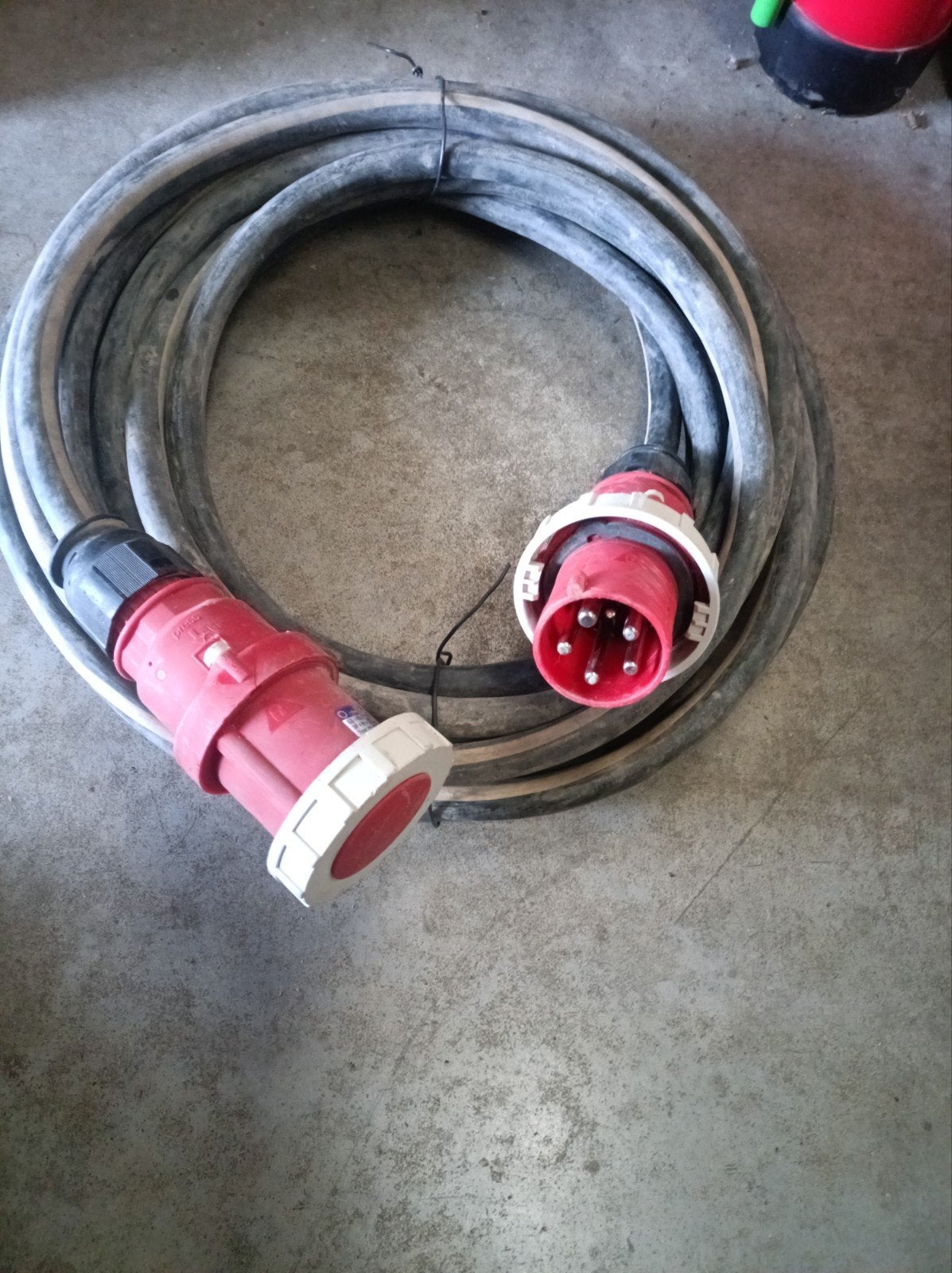 Verlengkabel 14 meter 63A - Krachtstroomkabel, Ophalen of Verzenden, Gebruikt, Overige merken, Kabel of Snoer