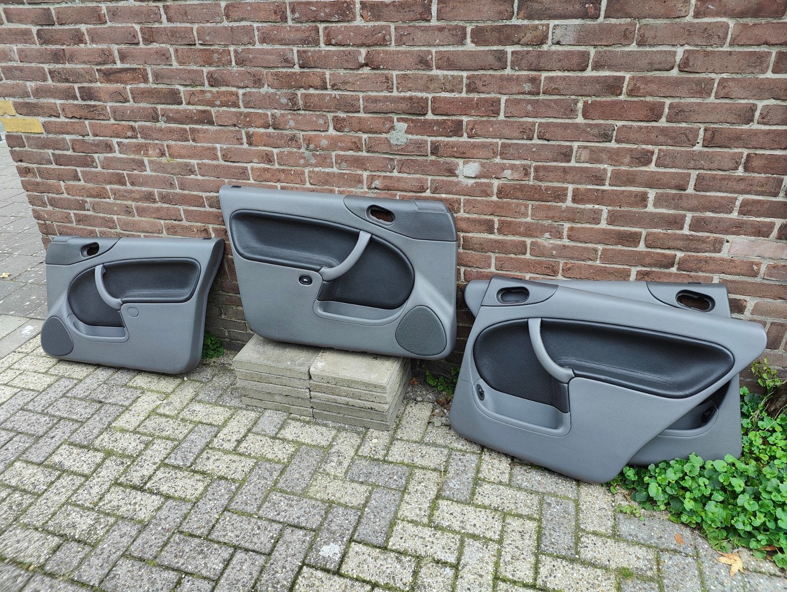 Saab 9-3 Deurpanelen - Grijs/Zwart - Set van 4, Ophalen, Gebruikt, Saab