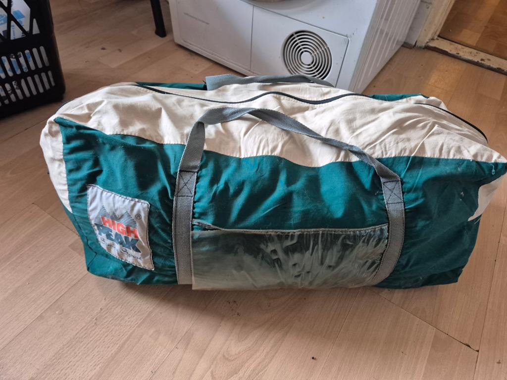 High Peak Simex Sport Tent - Groen/Beige, Caravans en Kamperen, Tenten, Ophalen