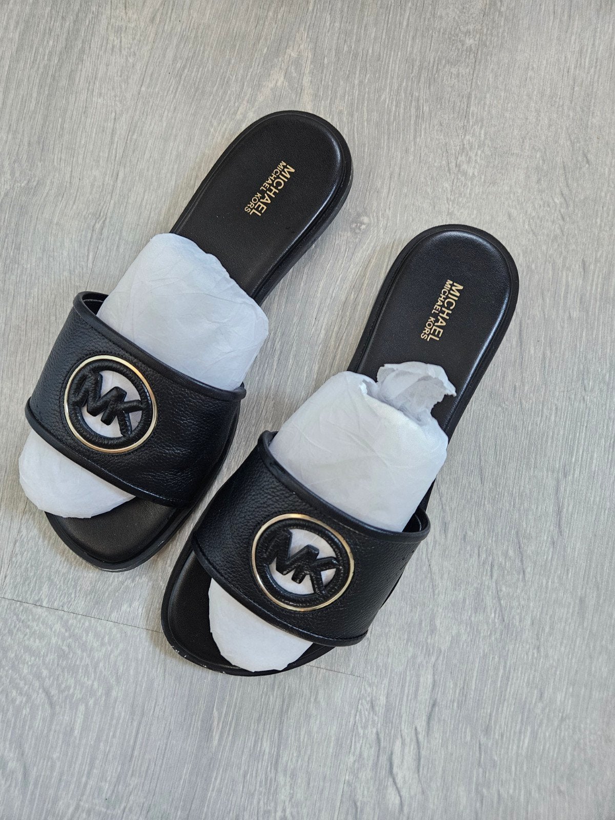 michael kors slippers nieuw, Michael Kors, Zwart, Nieuw, Sandalen of Muiltjes