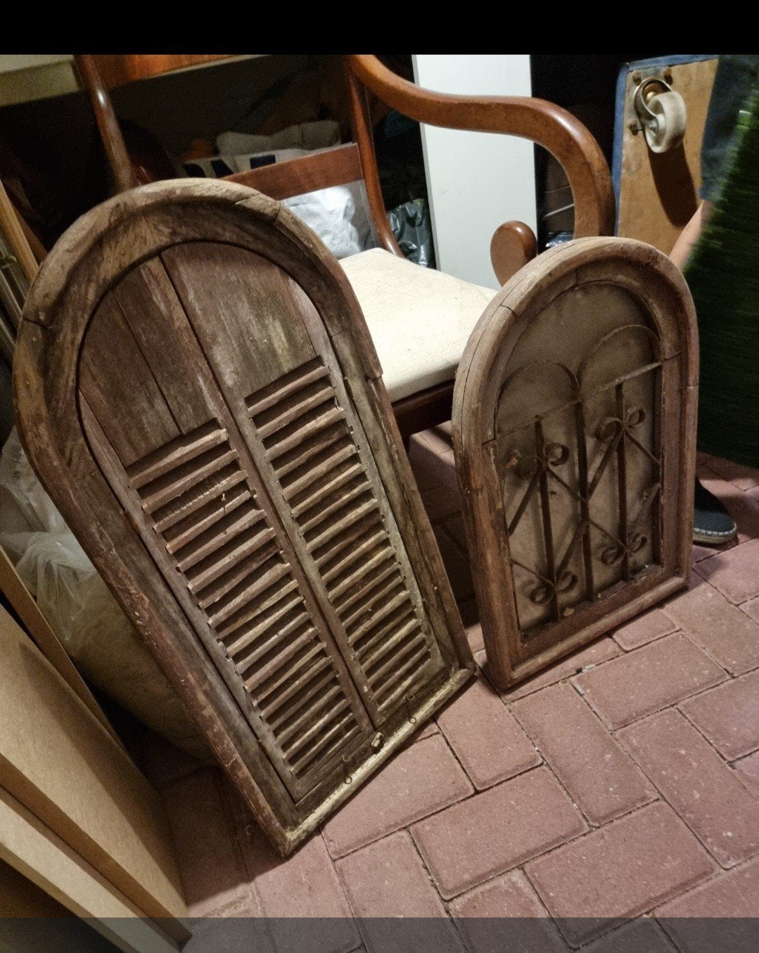 houten decor ramen 80 hoog, Ophalen
