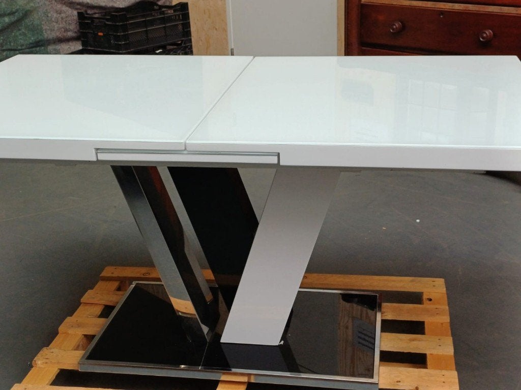 Design tafel - uitschuifbaar - Noami, Ophalen, Gebruikt, 50 tot 100 cm, Glas