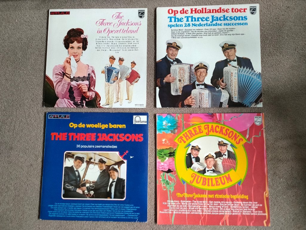 4 X THE TRHEE JACKSONS  -  LP -, Gebruikt, 12 inch, Fotohoes, Ophalen of Verzenden