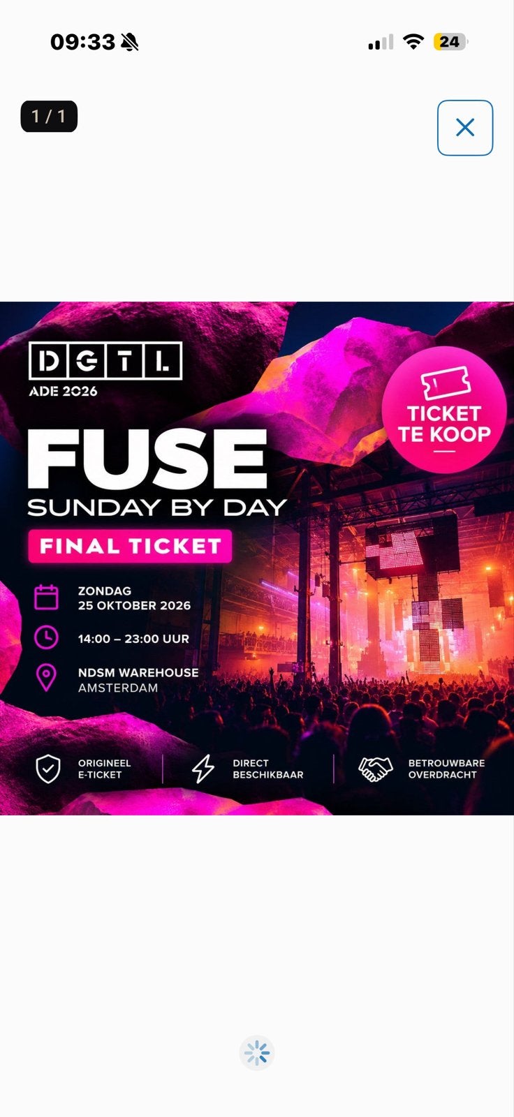Dgtl fuse 2x tickets