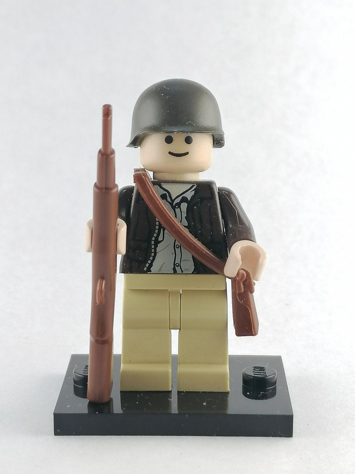 WW2 minifiguur USA soldaat Charly  € 3,00, Ophalen of Verzenden, Zo goed als nieuw, Minifiguur, Lego