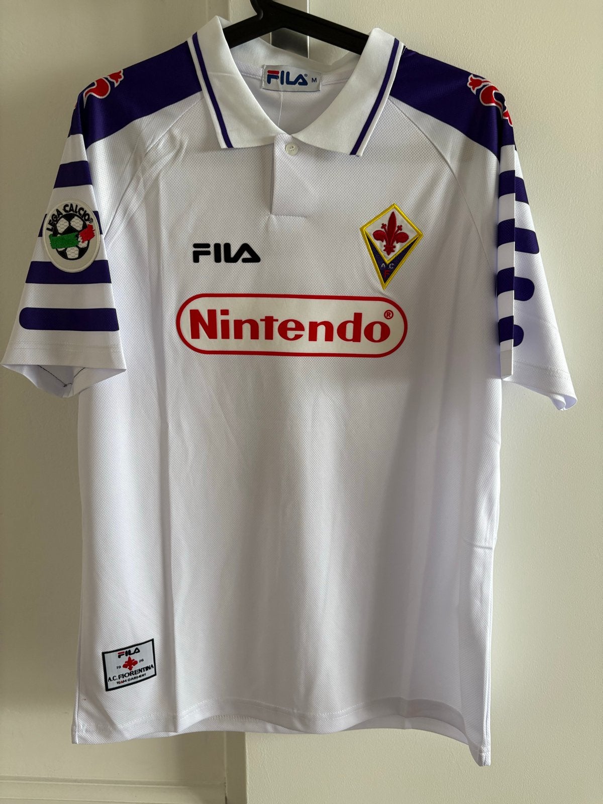 Retro Fiorentina Batistuta medium Nintendo Fila vintage, Ophalen of Verzenden, Nieuw, Maat 48/50 (M), Wit