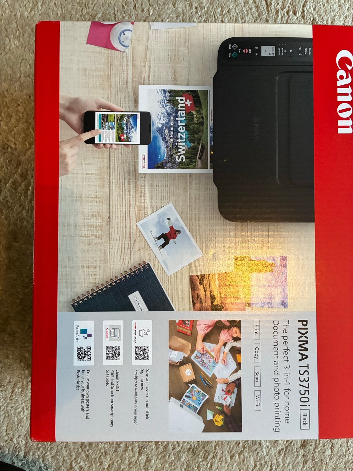 Canon PIXMA TS3750i All-in-one Printer - Nieuw in doos, Computers en Software, Ophalen, Inkjetprinter, All-in-one, Draadloos