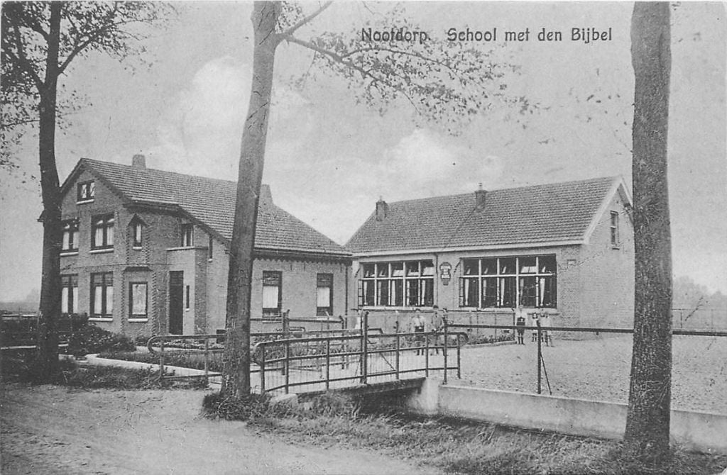 701-099-019 Nootdorp School met den Bijbel, Verzenden, Voor 1920, Zuid-Holland