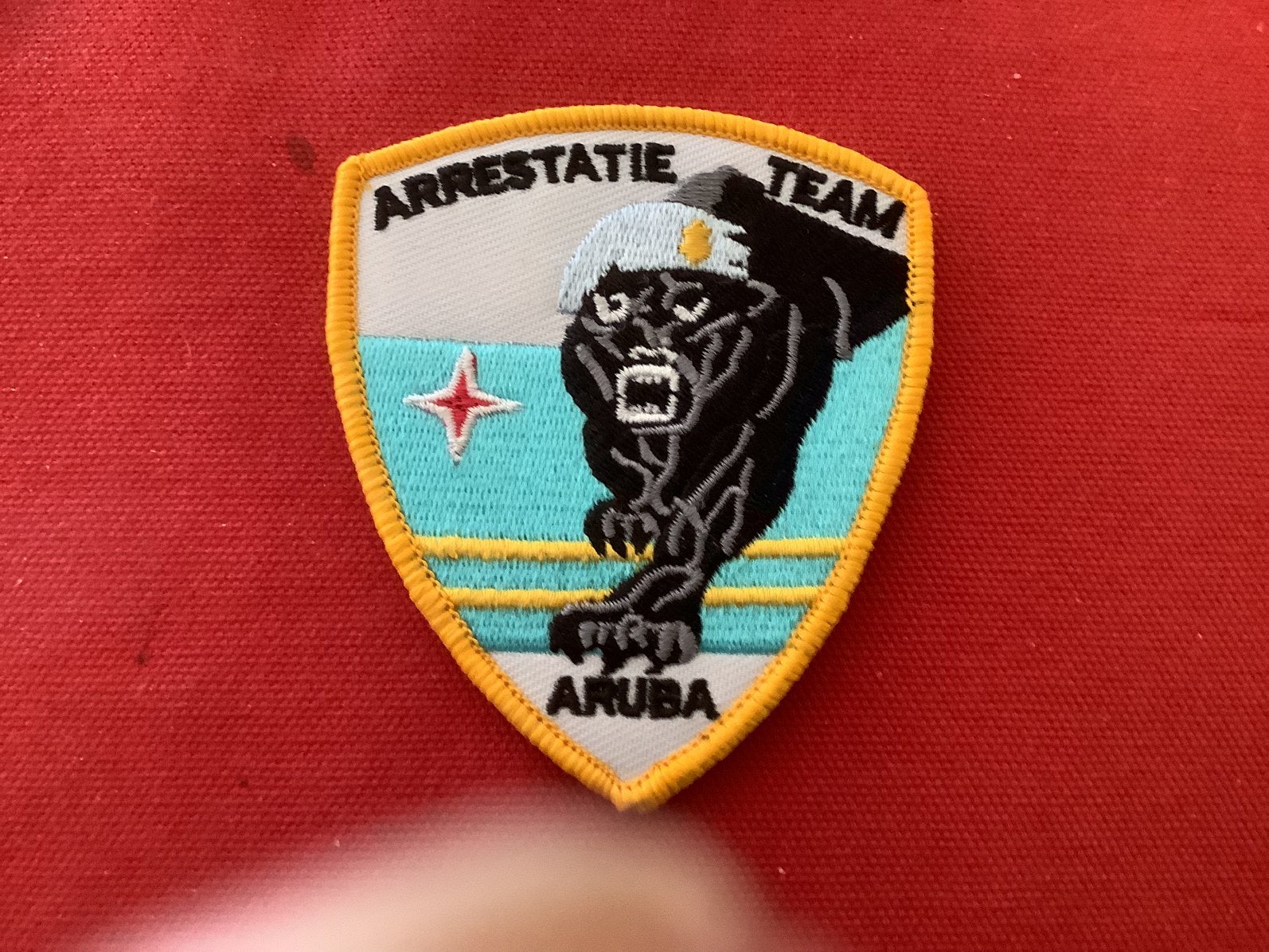 Badge van Aruba, Ophalen of Verzenden, Landmacht, Nederland, Embleem of Badge