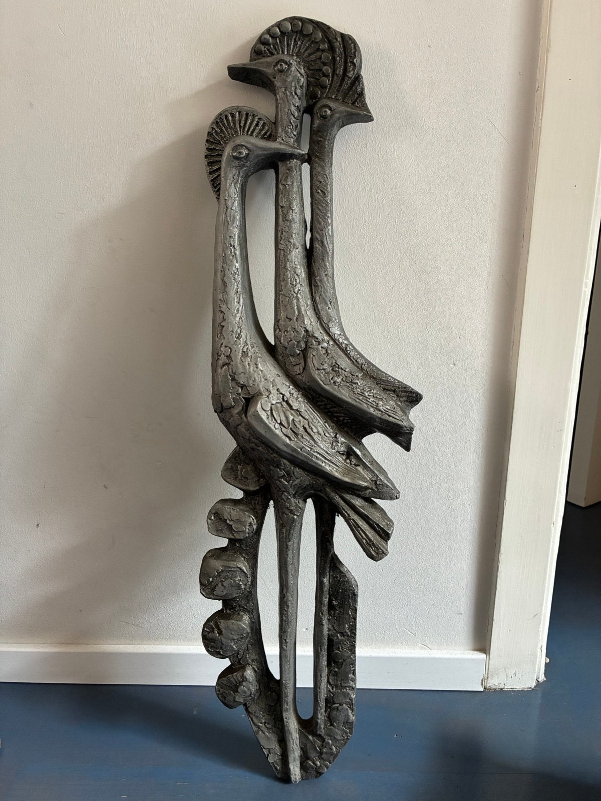 Ars Mundo Berlijn sculptuur met drie vogels, Handgemaakt, Beeld, Vogel, Modern