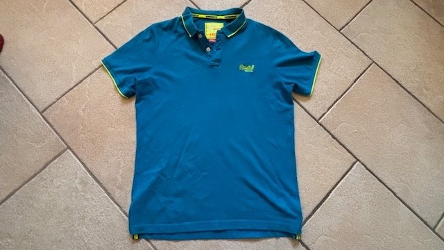 Superdry heren polo maat xxl, Ophalen of Verzenden, Gedragen, Overige maten, Blauw