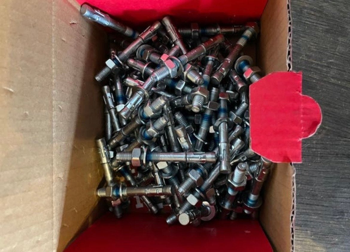 Diverse Hilti ankers, slagankers en chemische ankers nieuw, Doe-het-zelf en Verbouw, IJzerwaren en Bevestigingsmiddelen, 100 tot 250 mm