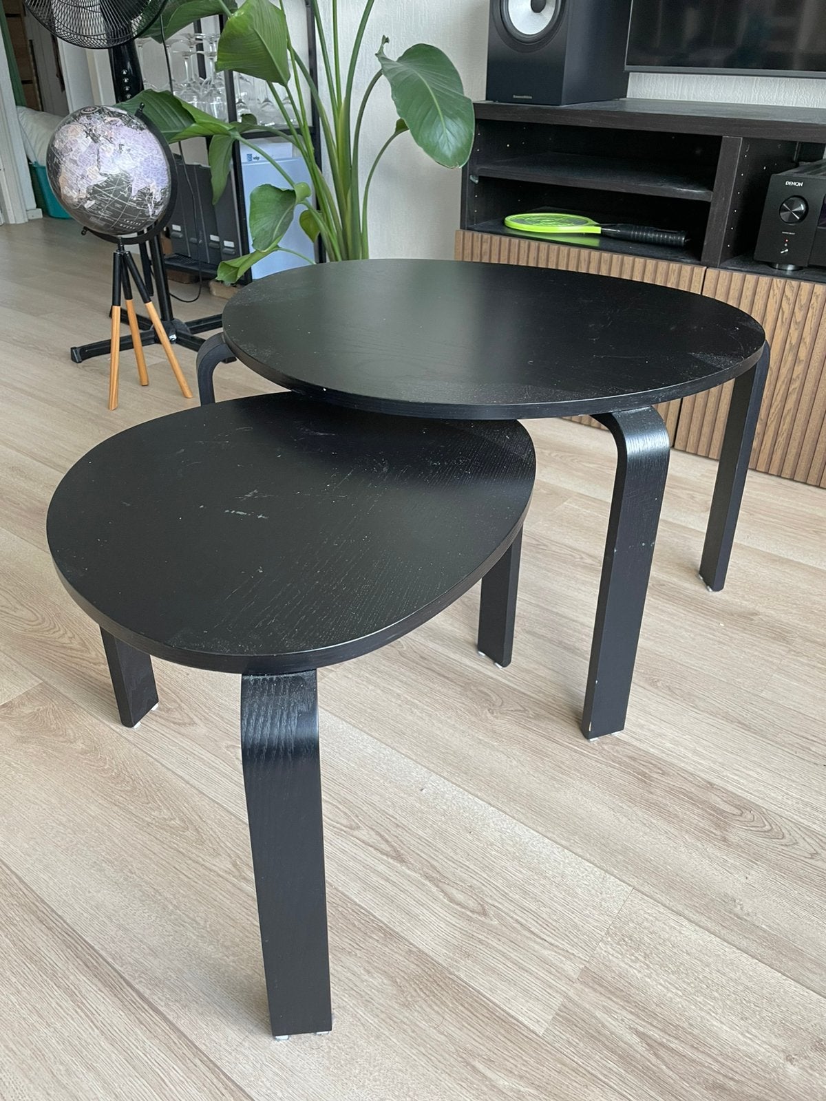 Bijzettafel set - IKEA, Minder dan 55 cm, Rond, Zo goed als nieuw, Ophalen