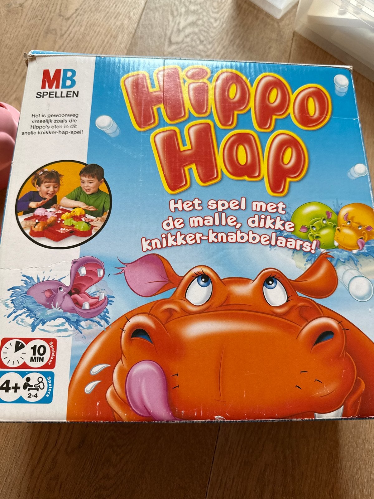 Hippo Hap - Het spel met de malle, dikke knikker-knabbelaars, Drie of vier spelers, Ophalen of Verzenden, Gebruikt