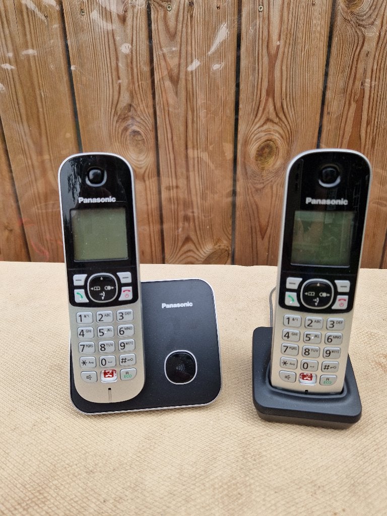 Duo telefoon Panasonic, Telecommunicatie, Ophalen, Zo goed als nieuw, 2 handsets