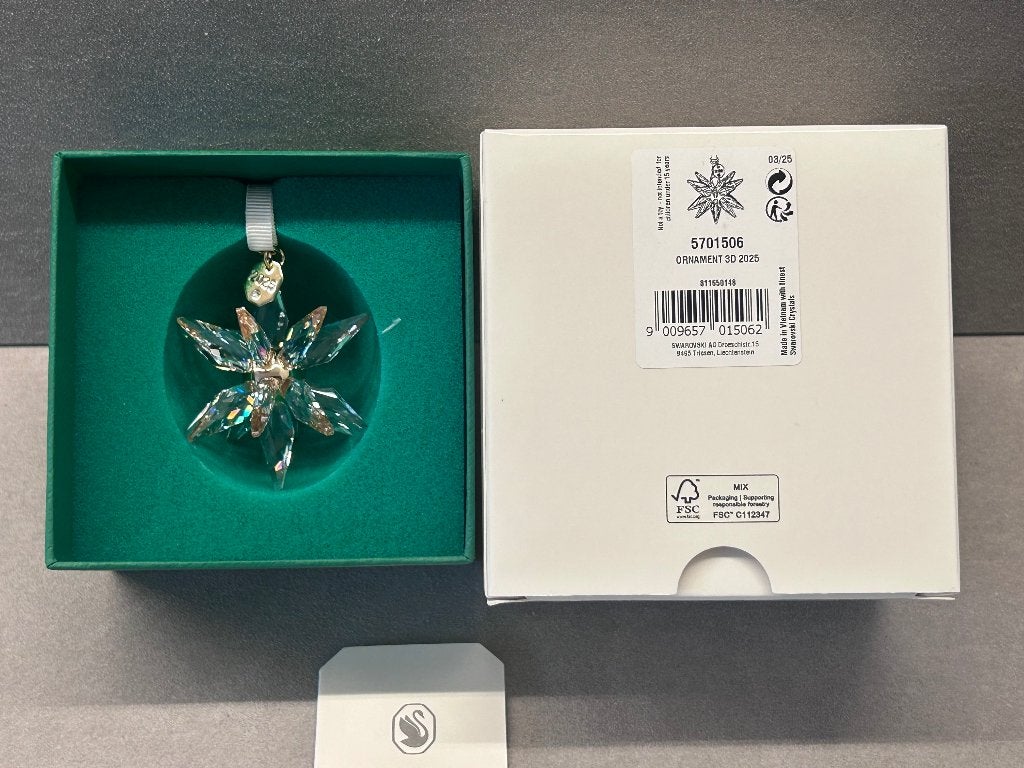 Swarovski SALE Kerstster 2025 - 3D Ornament SALE, Ophalen of Verzenden, Nieuw, Figuurtje