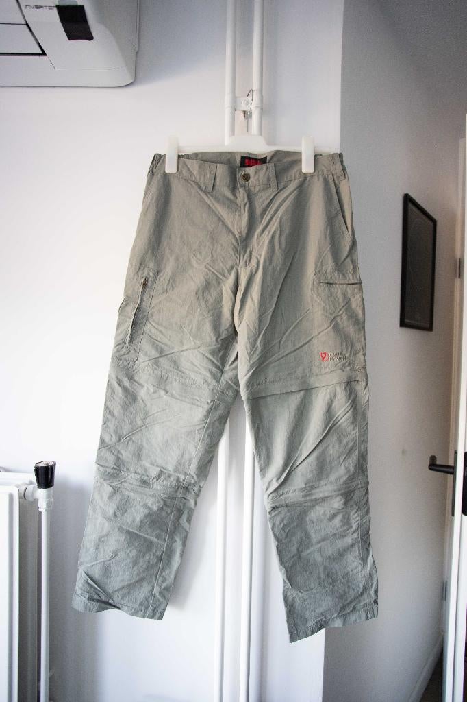 Saliegroene outdoorbroek / afritsbroek Fjällräven maat 48, Ophalen of Verzenden, Zo goed als nieuw, Kleding