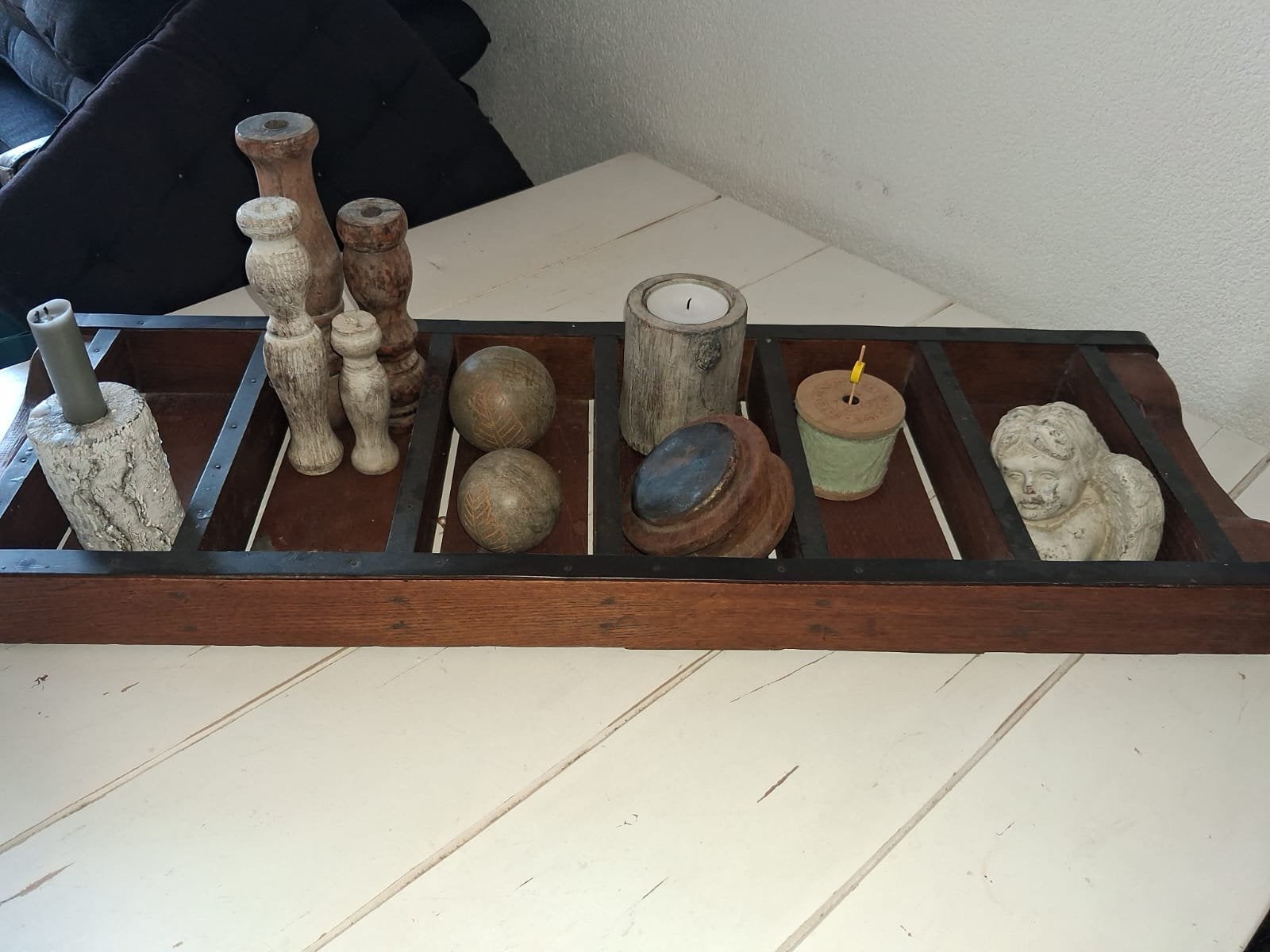 Steen mal met accessoires, Ophalen